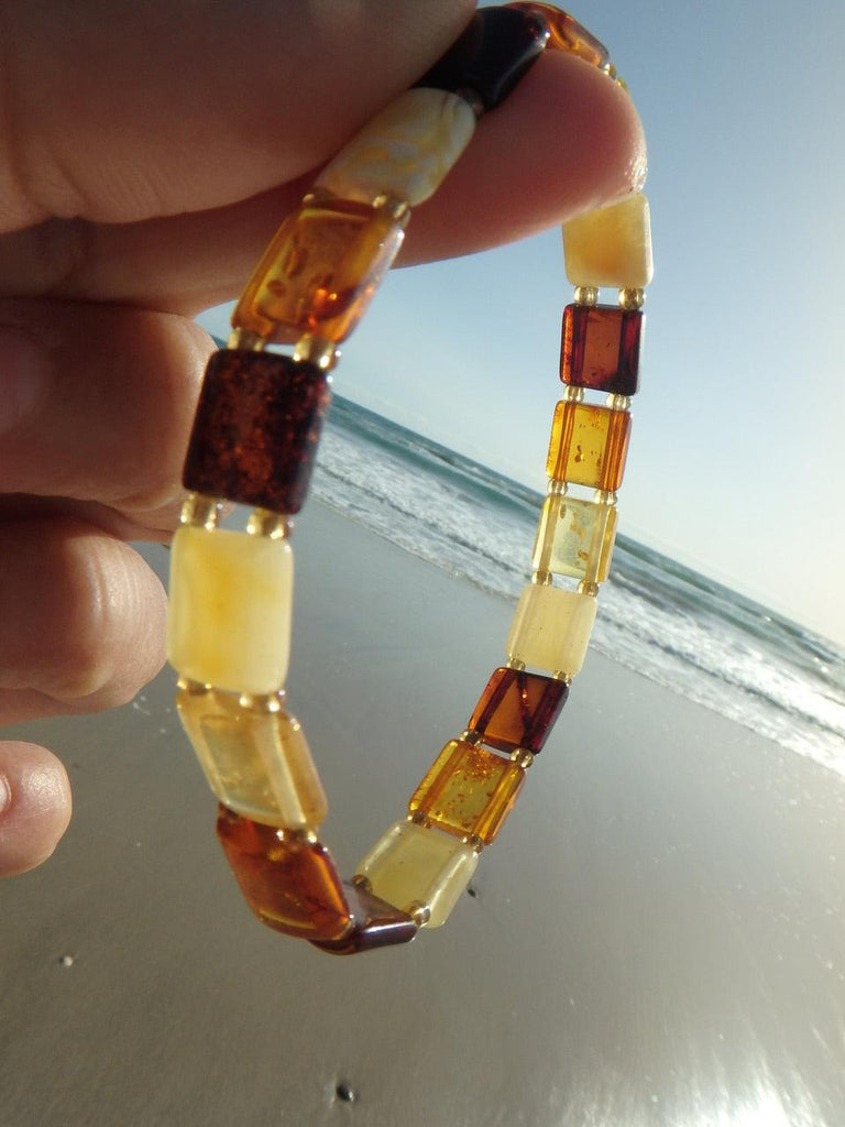 Gorgeous Genuine Baltic Amber Bracelet - Earth Family Crystals