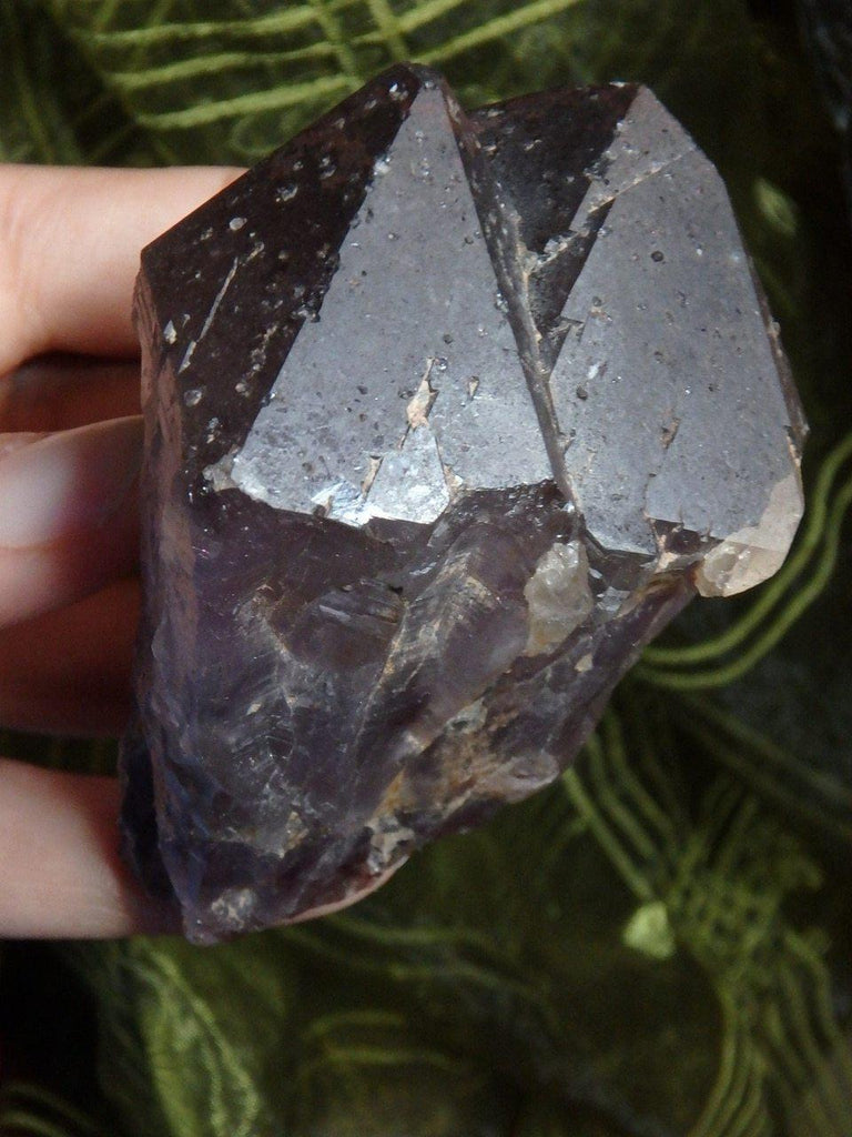TWIN POINT! Rare BLACK AURALITE-23 POINT With Druzy Frosting & Record Keepers - Earth Family Crystals