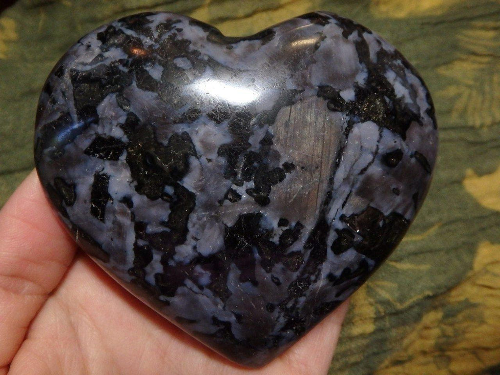 MYSTIC MERLINITE GEMSTONE HEART - Earth Family Crystals