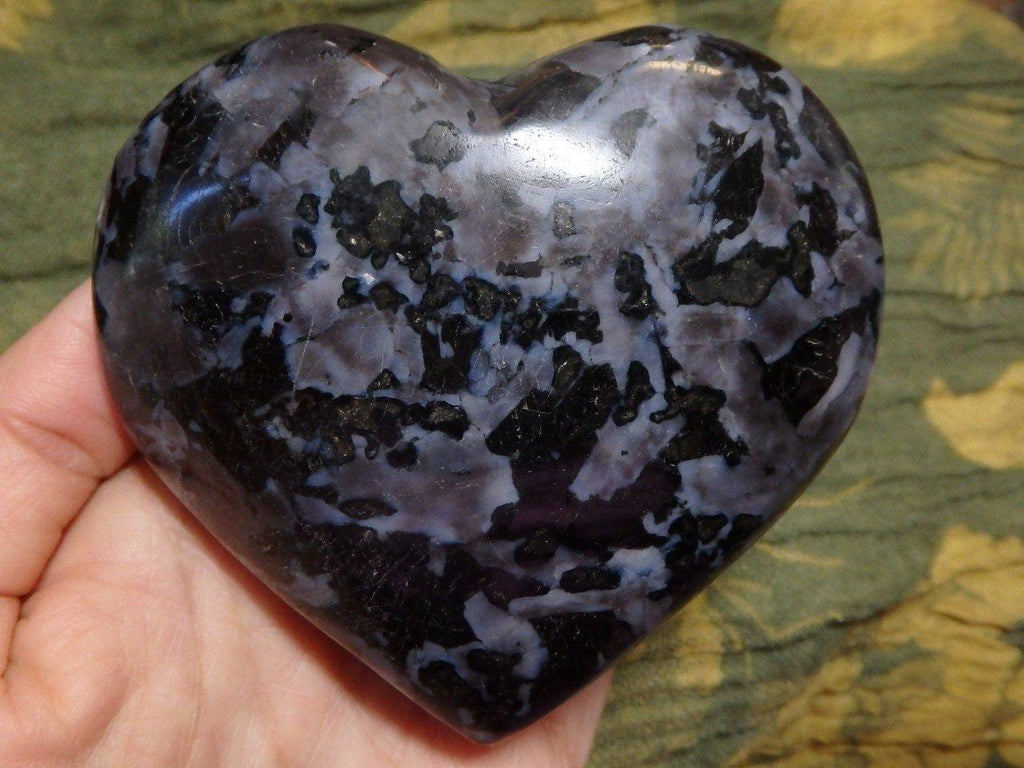 MYSTIC MERLINITE GEMSTONE HEART - Earth Family Crystals