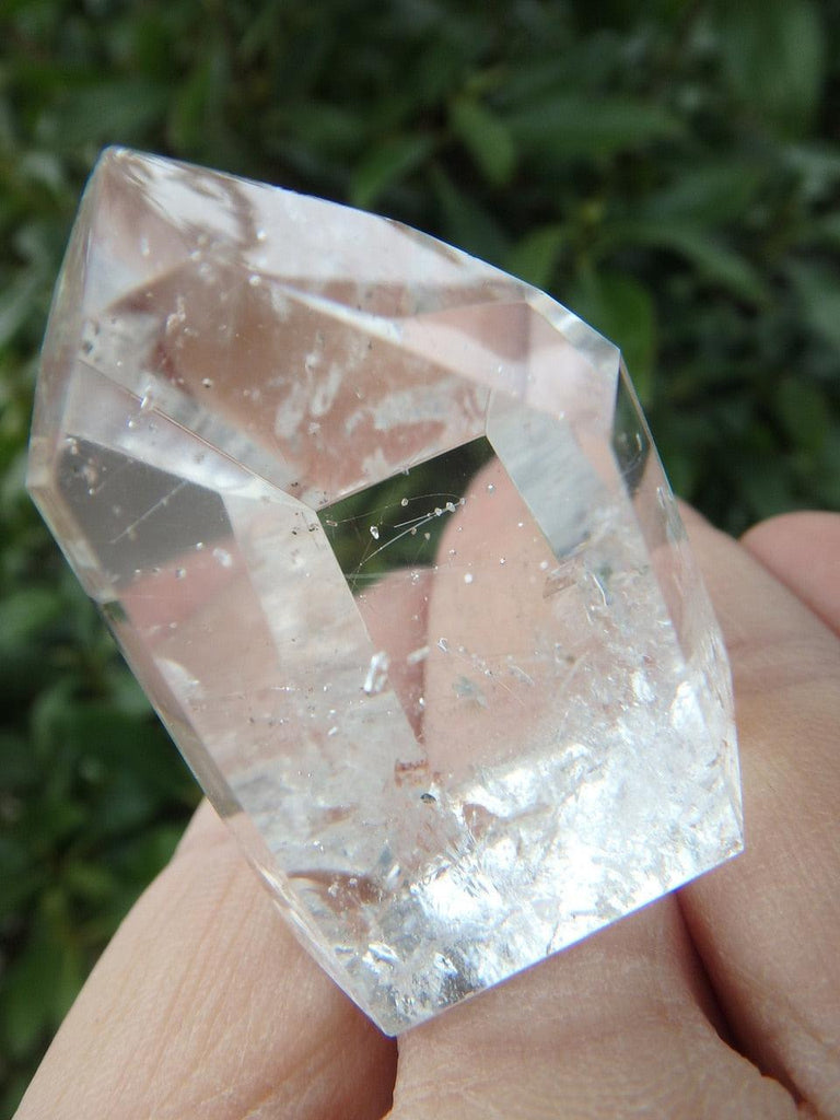 Wonderful Mini CLEAR QUARTZ GENERATOR With Fine Rutile Inclusions - Earth Family Crystals