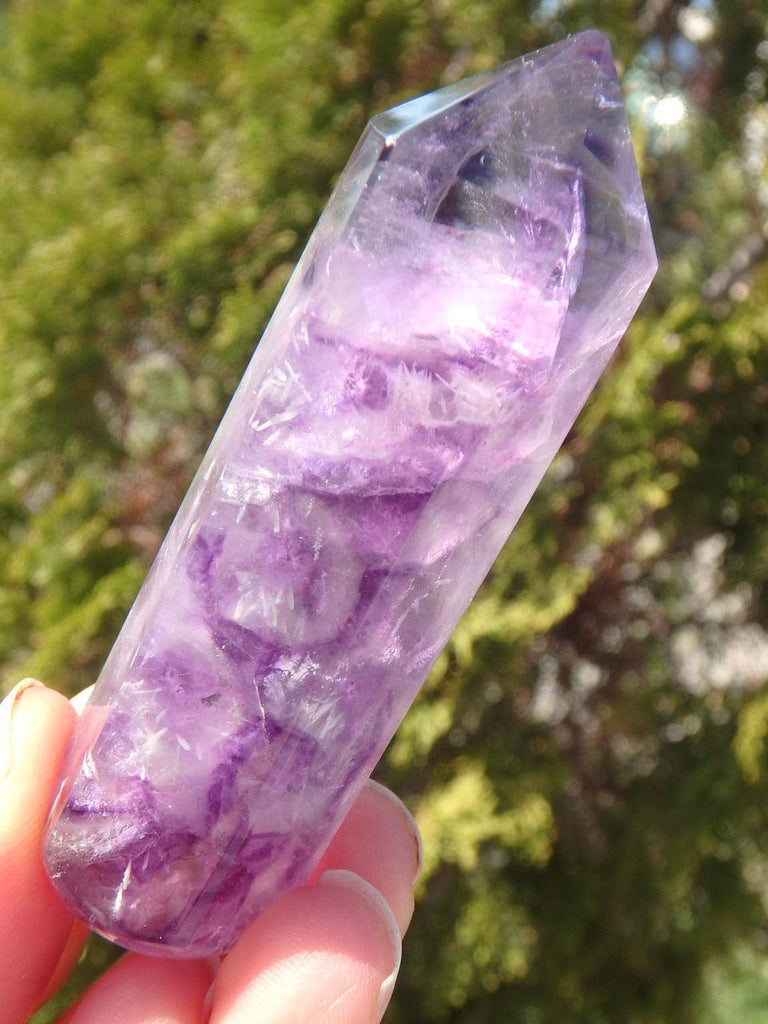 RAINBOW FLUORITE GEMSTONE WAND* - Earth Family Crystals