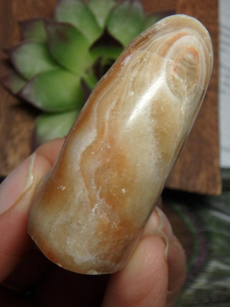 Peachy Pink Cave Onyx Specimen From California - Earth Family Crystals