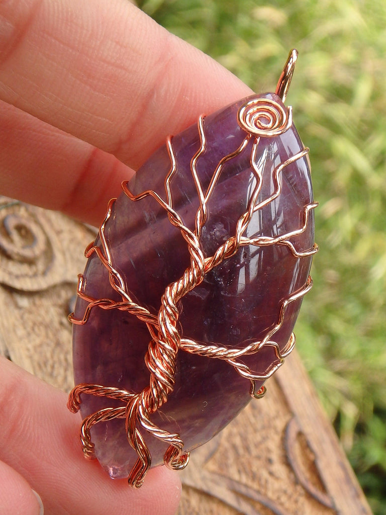 Tree Of Life Wire Wrapped Amethyst Pendant - Earth Family Crystals