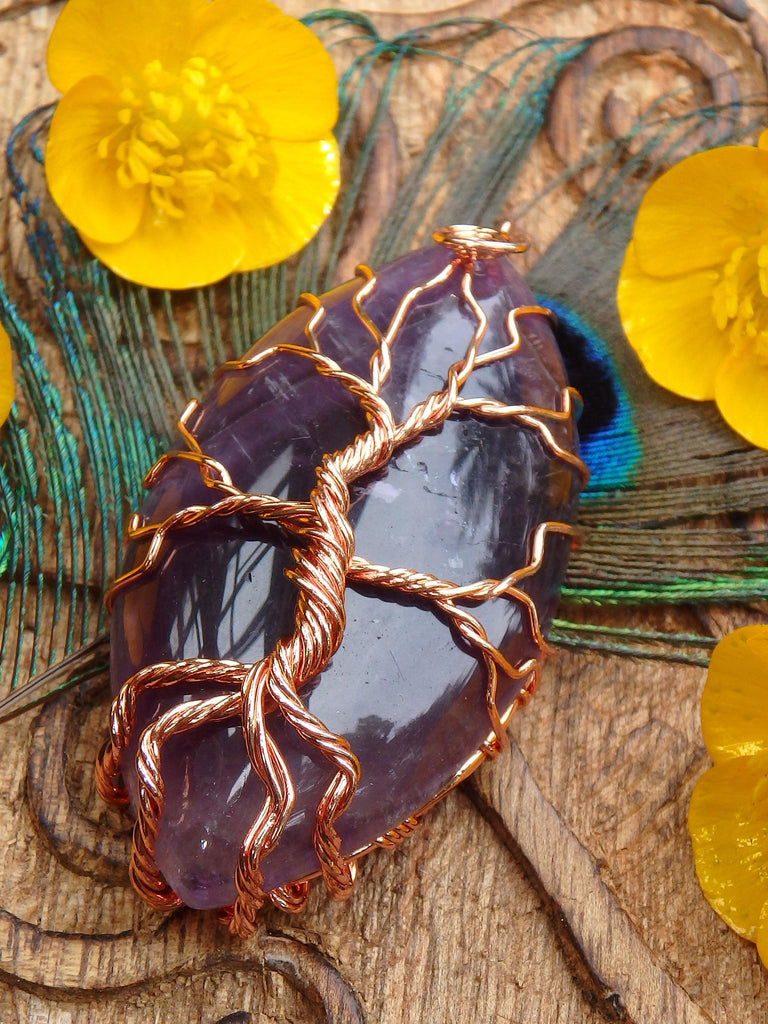 Tree Of Life Wire Wrapped Amethyst Pendant - Earth Family Crystals
