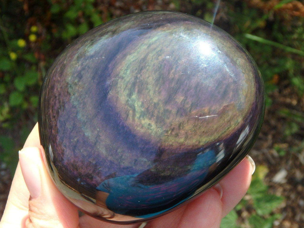 Absolutely Stunning Color Depth RAINBOW OBSIDIAN SPECIMEN - Earth Family Crystals