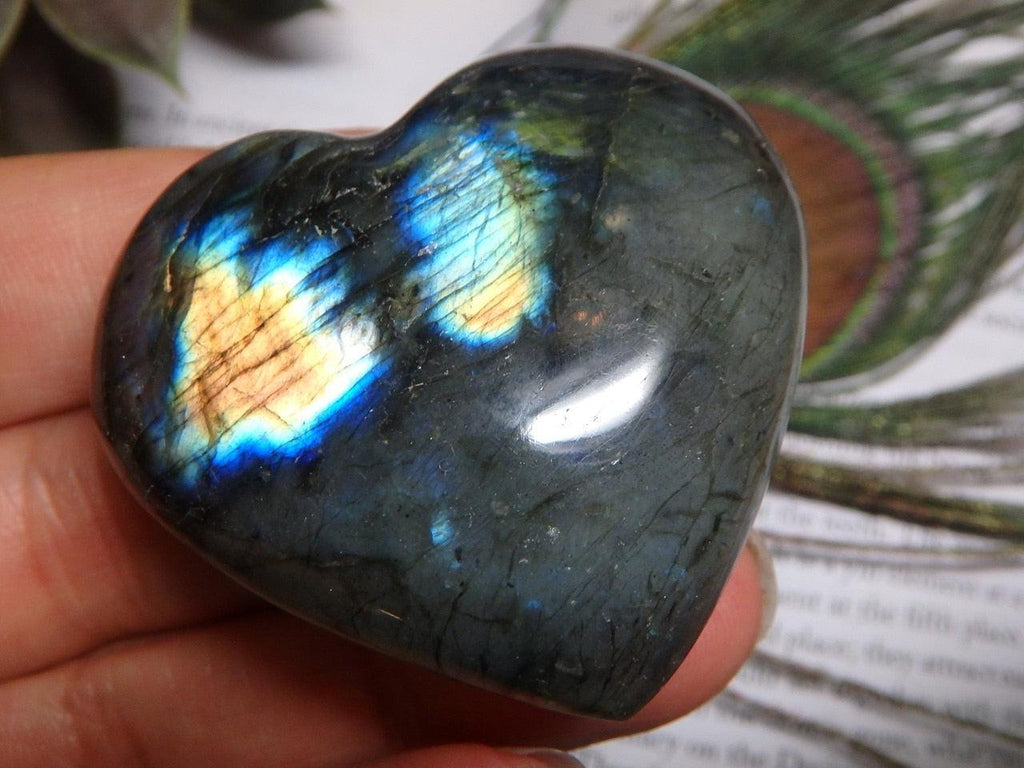 Precious Mini Labradorite Gemstone Heart* - Earth Family Crystals