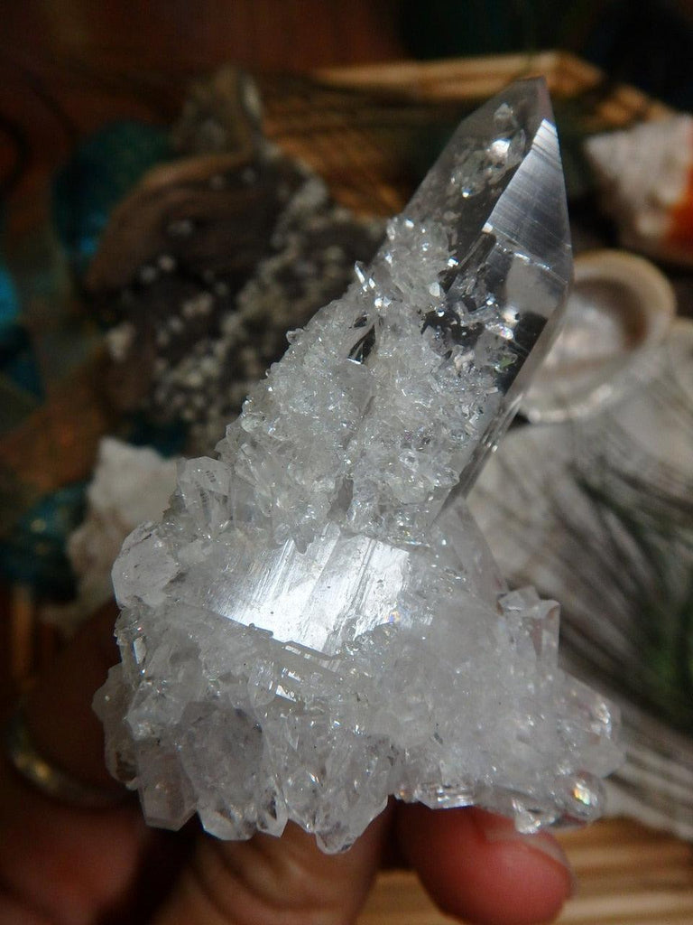 High Clarity DT CLEAR QUARTZ CLUSTER From Arkansas*** - Earth Family Crystals