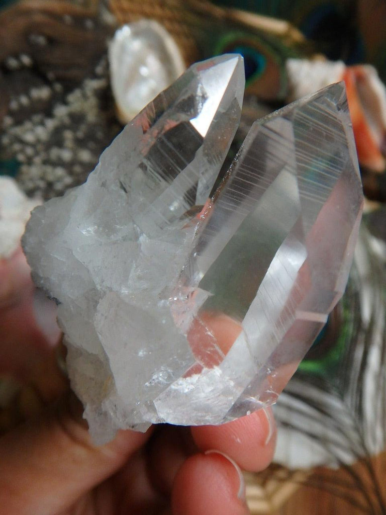 Ice Water CLEAR QUARTZ Specimen From Arkansas - Earth Family Crystals