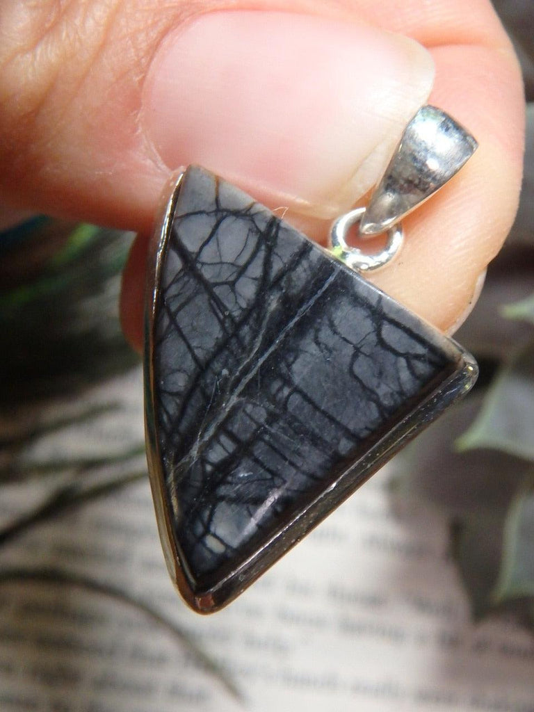 Picasso Jasper Gemstone Pendant In Sterling Silver (Includes Silver Chain) - Earth Family Crystals