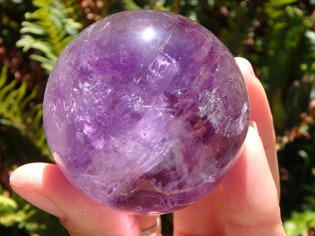 Lovely Lavender Amethyst Gemstone Sphere - Earth Family Crystals