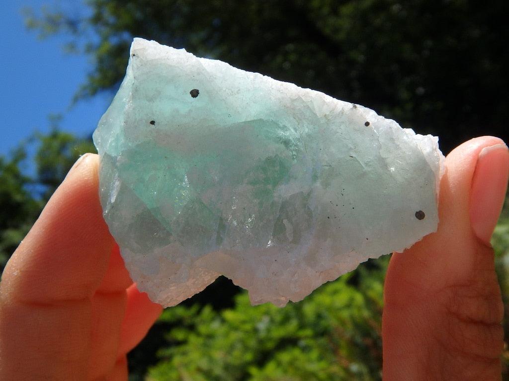 Raw Green Fluorite Encrusted With Clear Quartz Druzy - Earth Family Crystals