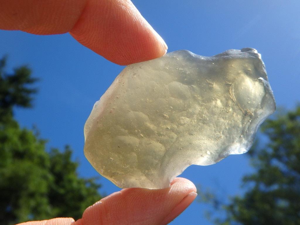 RESERVED For Barb ~ Unique Libyan Desert Glass Artifact From Egypt - Earth Family Crystals