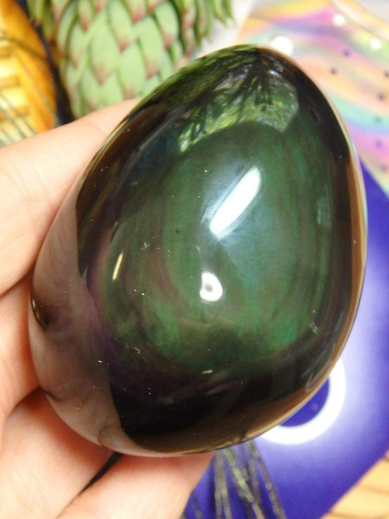 Mysterious Rainbow Obsidian Specimen - Earth Family Crystals