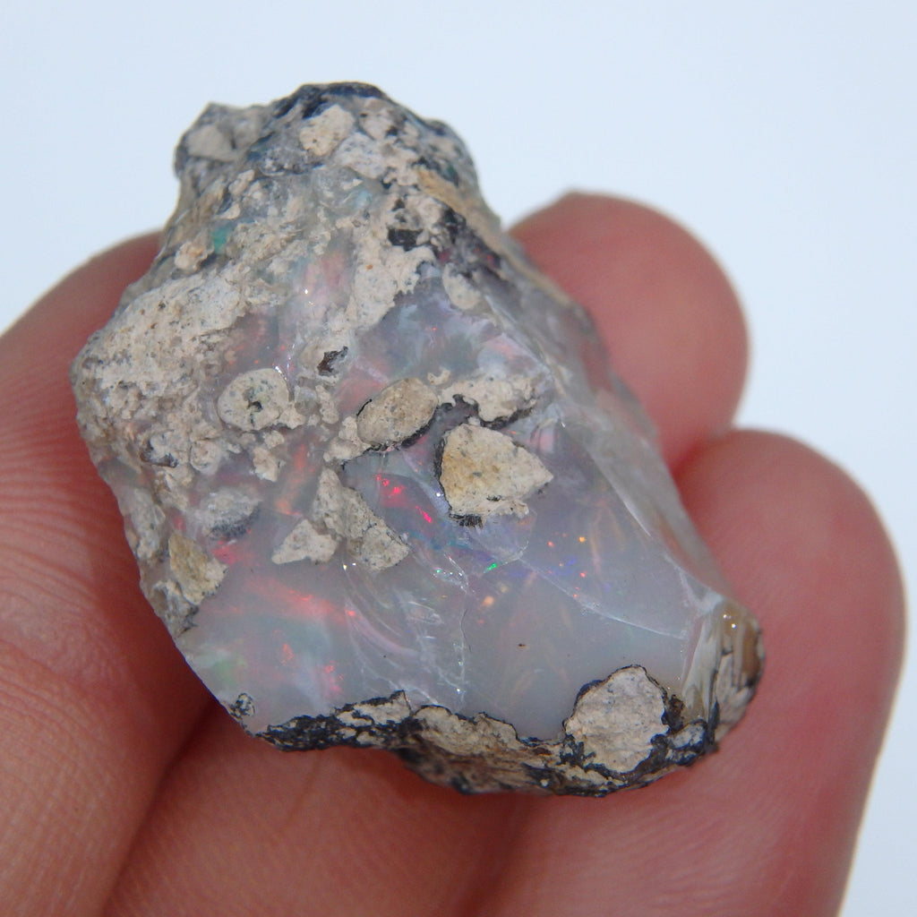 Gorgeous Flashy & Chunky Raw Ethiopian Opal Specimen - Earth Family Crystals