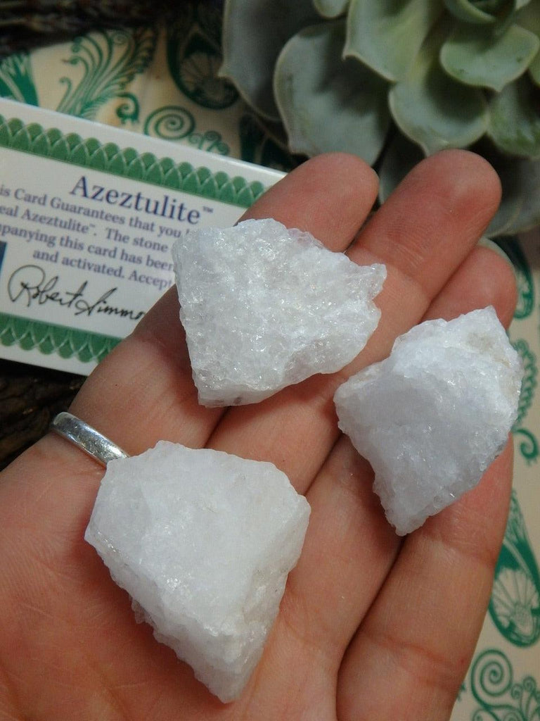 Genuine White Azeztulite Specimen - Earth Family Crystals
