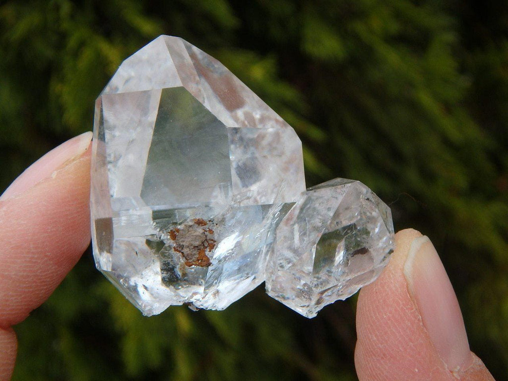 Amazing Clarity Large NY Herkimer Diamond Mother & Baby Specimen - Earth Family Crystals