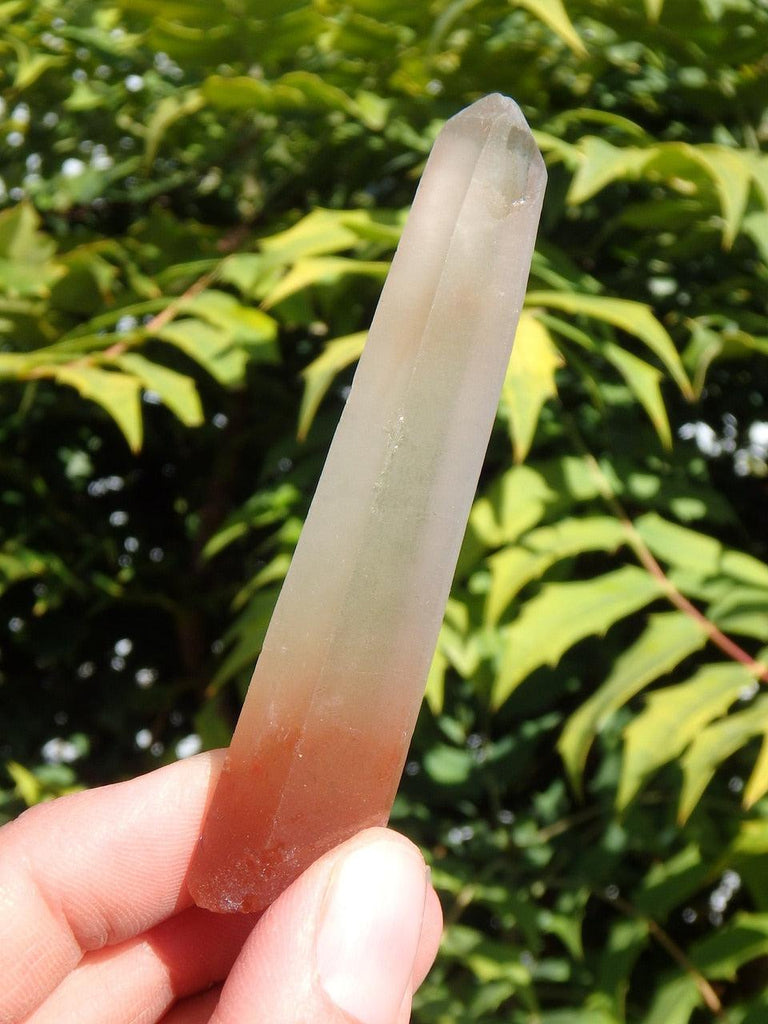 Frosty Red Hematoid Quartz Point From Madagascar - Earth Family Crystals