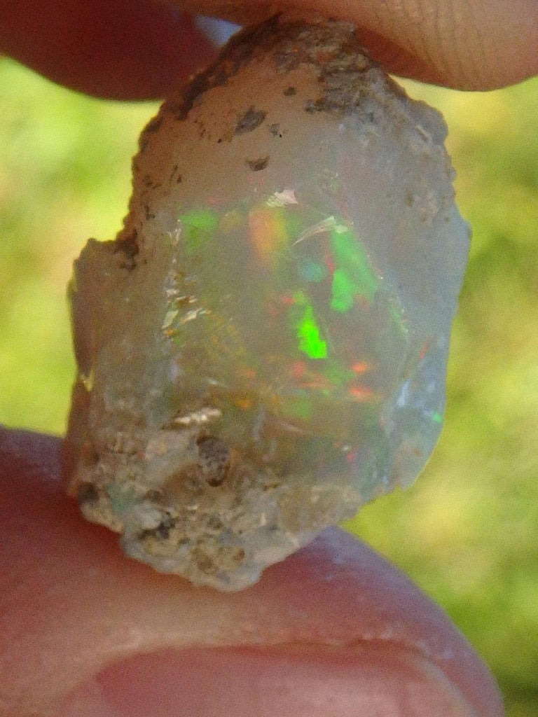 Lovely Flash~Natural Ethiopian Opal Specimen 1 - Earth Family Crystals