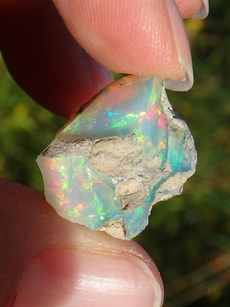 Full Color Spectrum~Natural Ethiopian Opal Specimen - Earth Family Crystals