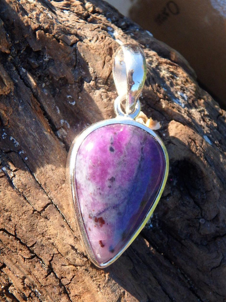 Fabulous & Rare Sugilite Gemstone Pendant In Sterling Silver (Includes Silver Chain) 2 - Earth Family Crystals