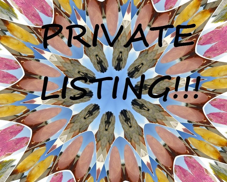 PRIVATE LISTING For Felicia - Earth Family Crystals
