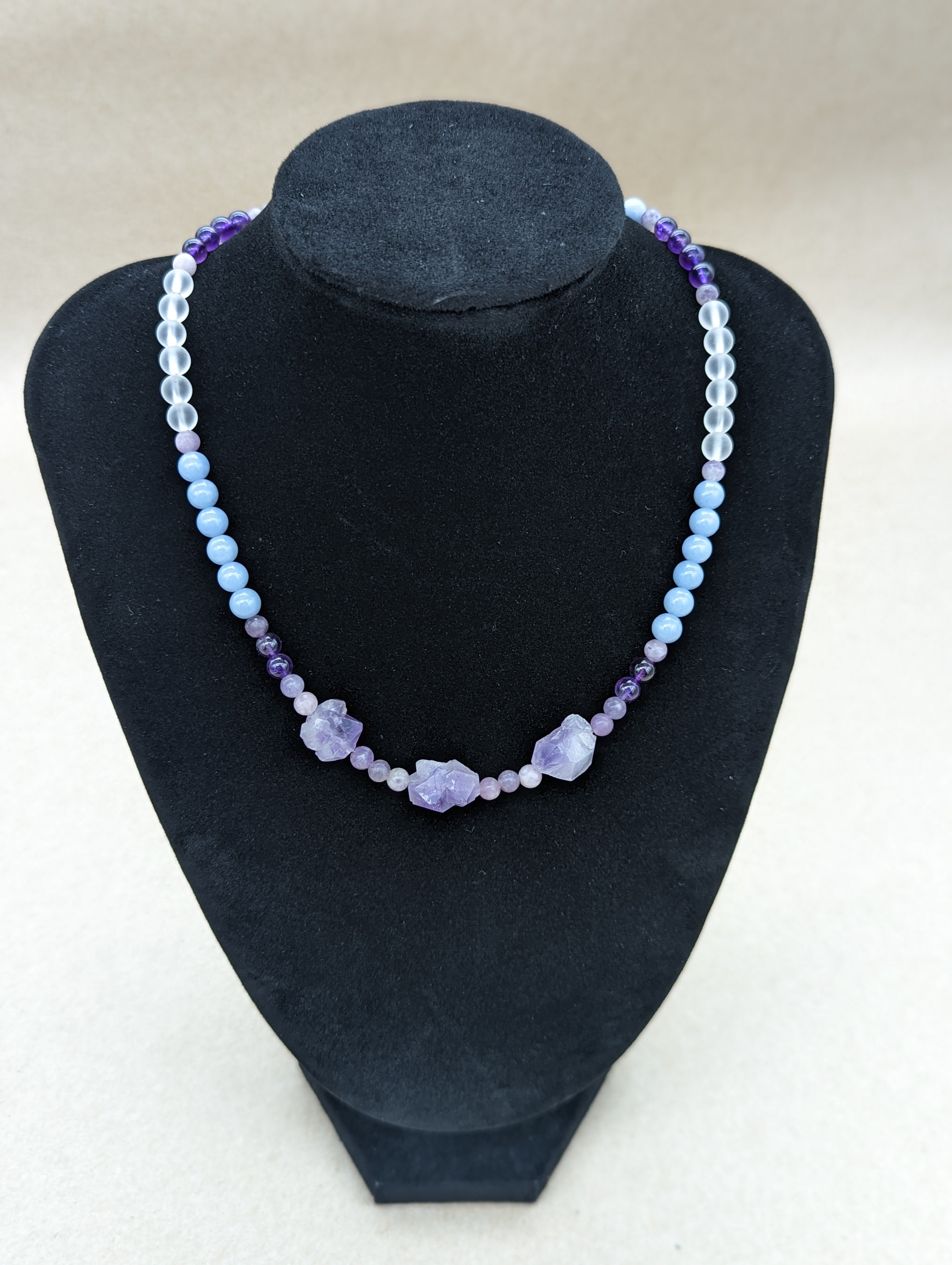Serenity- Handmade Beaded Gemstone Necklace~ Energetically Charged for Serenity - Earth Family Crystals