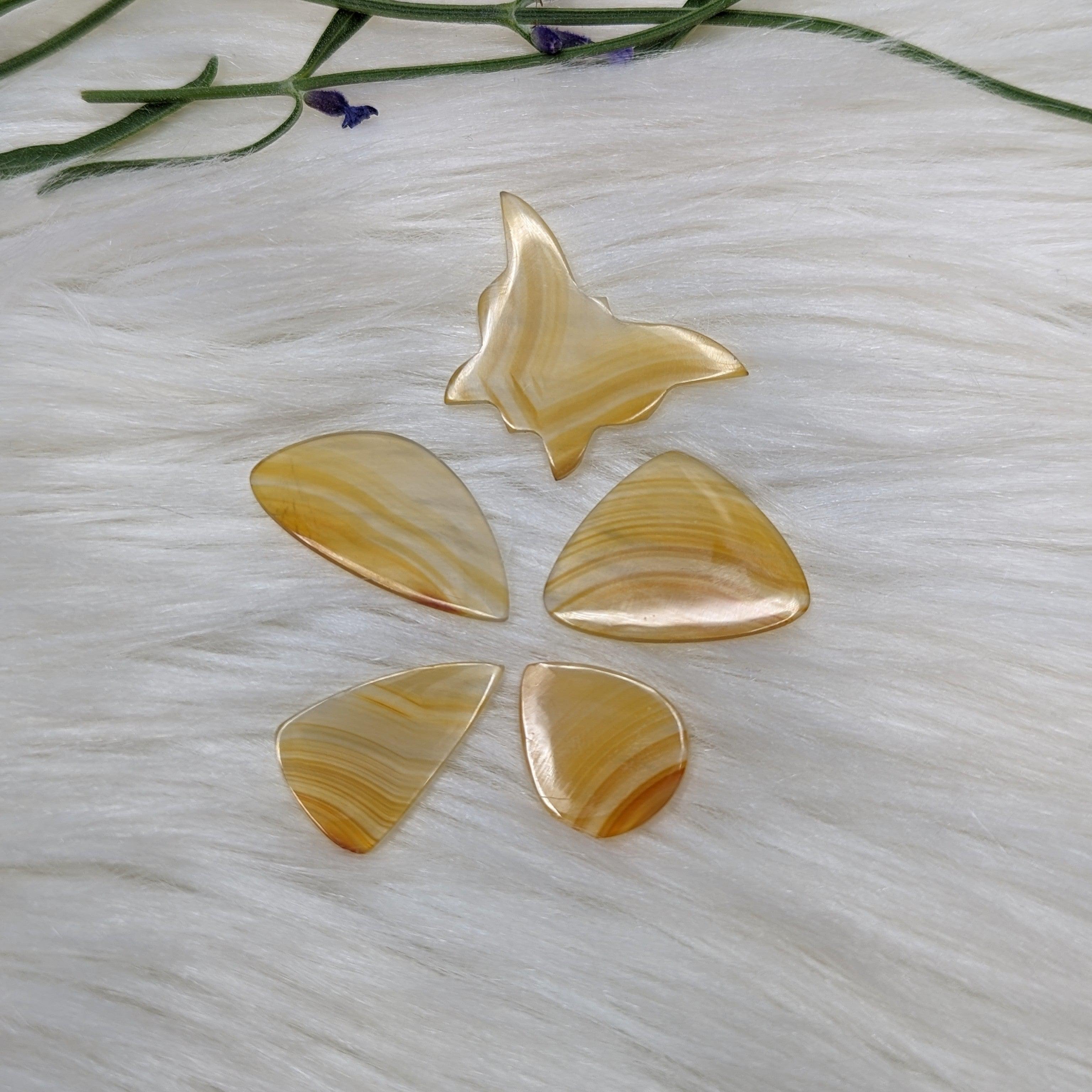 Gorgeous Iris Agate Slice Carvings from Indonesia - Earth Family Crystals
