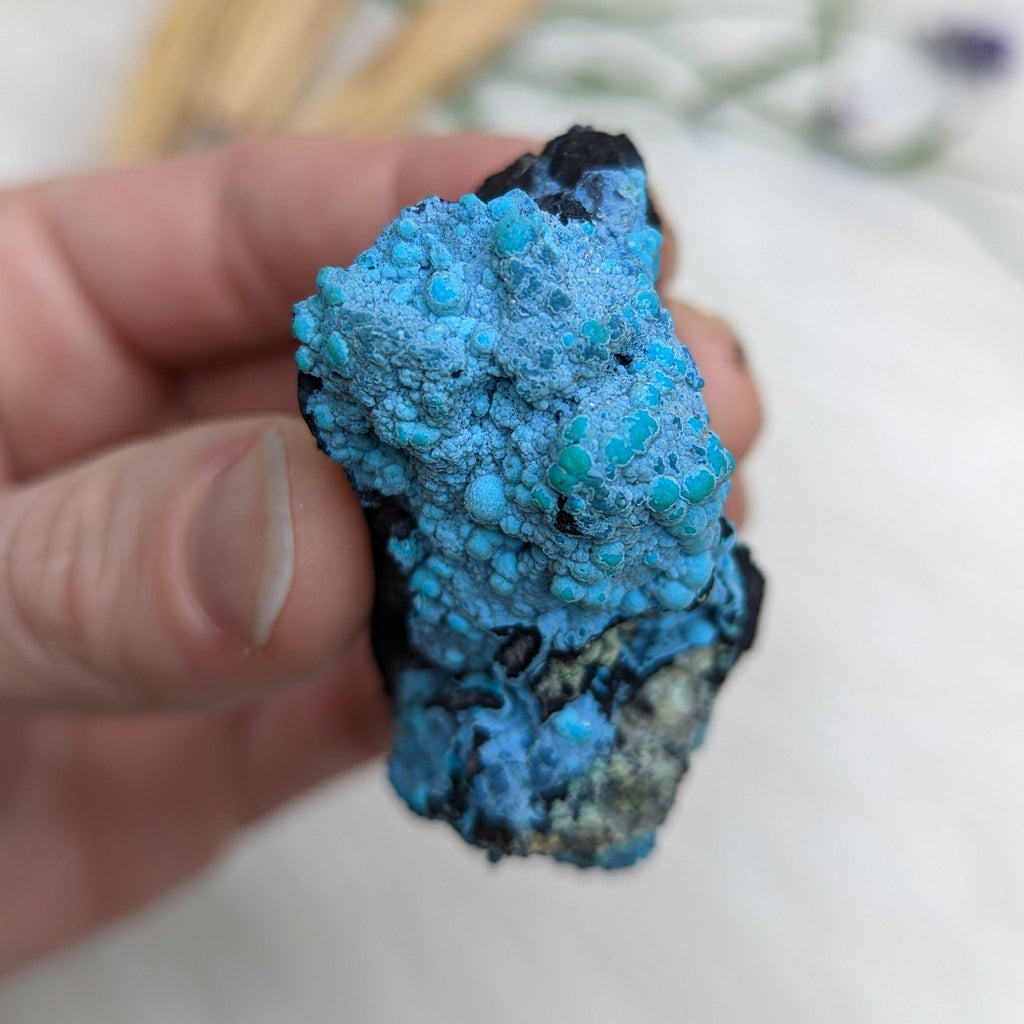 Incredible and Vibrant Blue Natural Chrysocolla Specimen - Earth Family Crystals