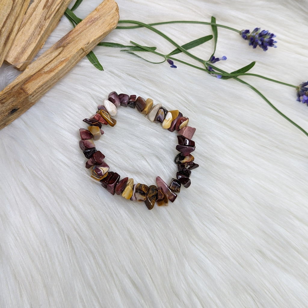 Very Unique Mookaite Jasper Stretch Bracelet - Earth Family Crystals