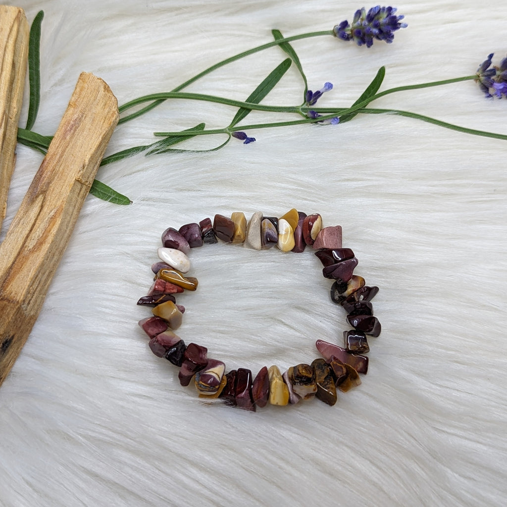 Very Unique Mookaite Jasper Stretch Bracelet - Earth Family Crystals