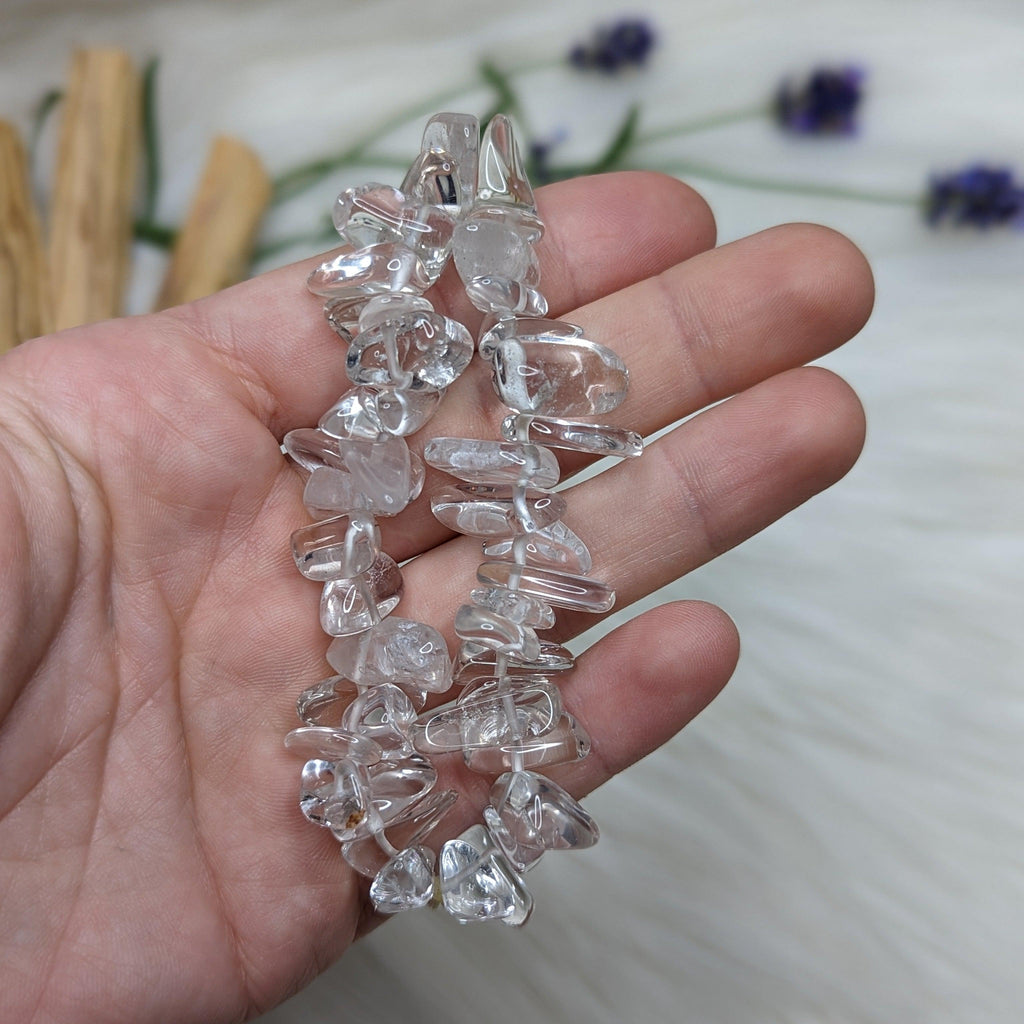 Gorgeous Clear Quartz Stretch Bracelet - Earth Family Crystals