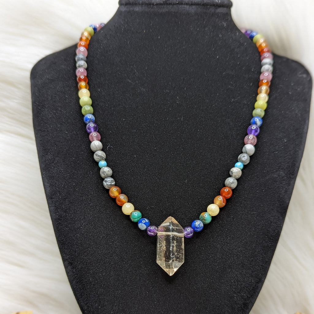 Chakra Balance~ Handmade Healing Beaded Gemstone Necklace~ Energetically Charged Chakra Healing and Balancing - Earth Family Crystals