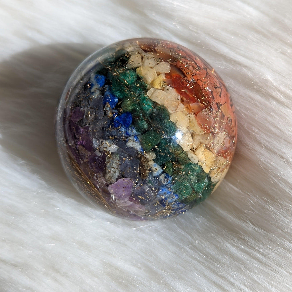 Organite Chakra Sphere - Earth Family Crystals