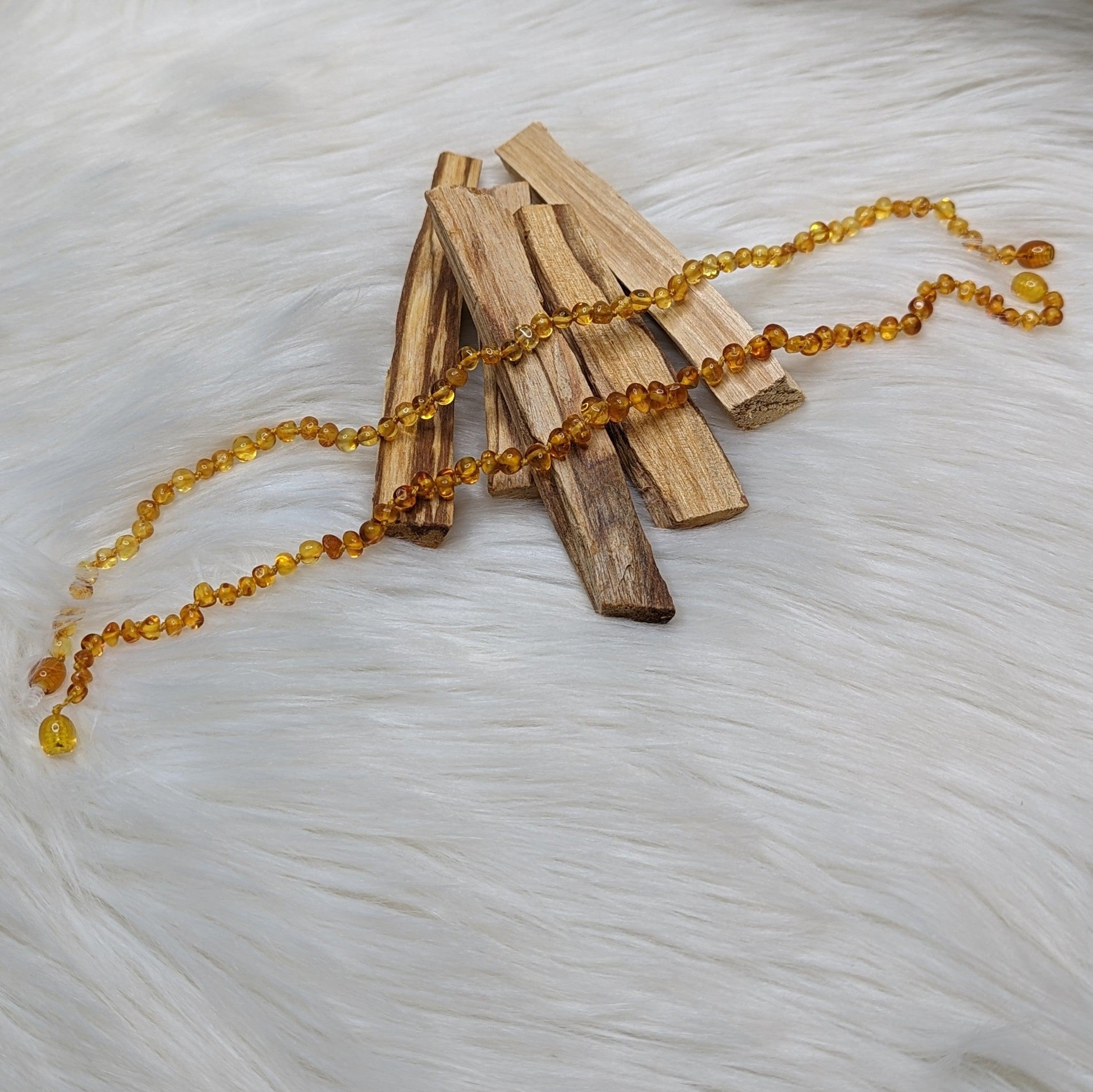 12" Genuine Baltic Amber Necklace from Lithuania~ Healing and Soothing Relief for Babies & Children ~ - Earth Family Crystals