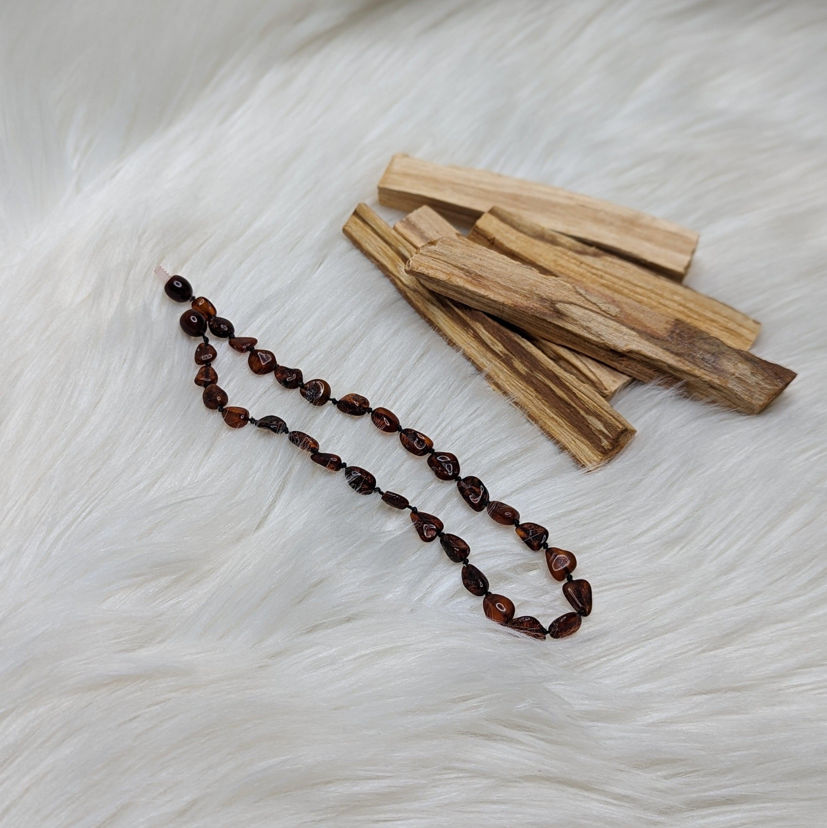 13" Genuine Baltic Amber Necklace from Lithuania~ Healing and Soothing Relief for Babies & Children ~ - Earth Family Crystals