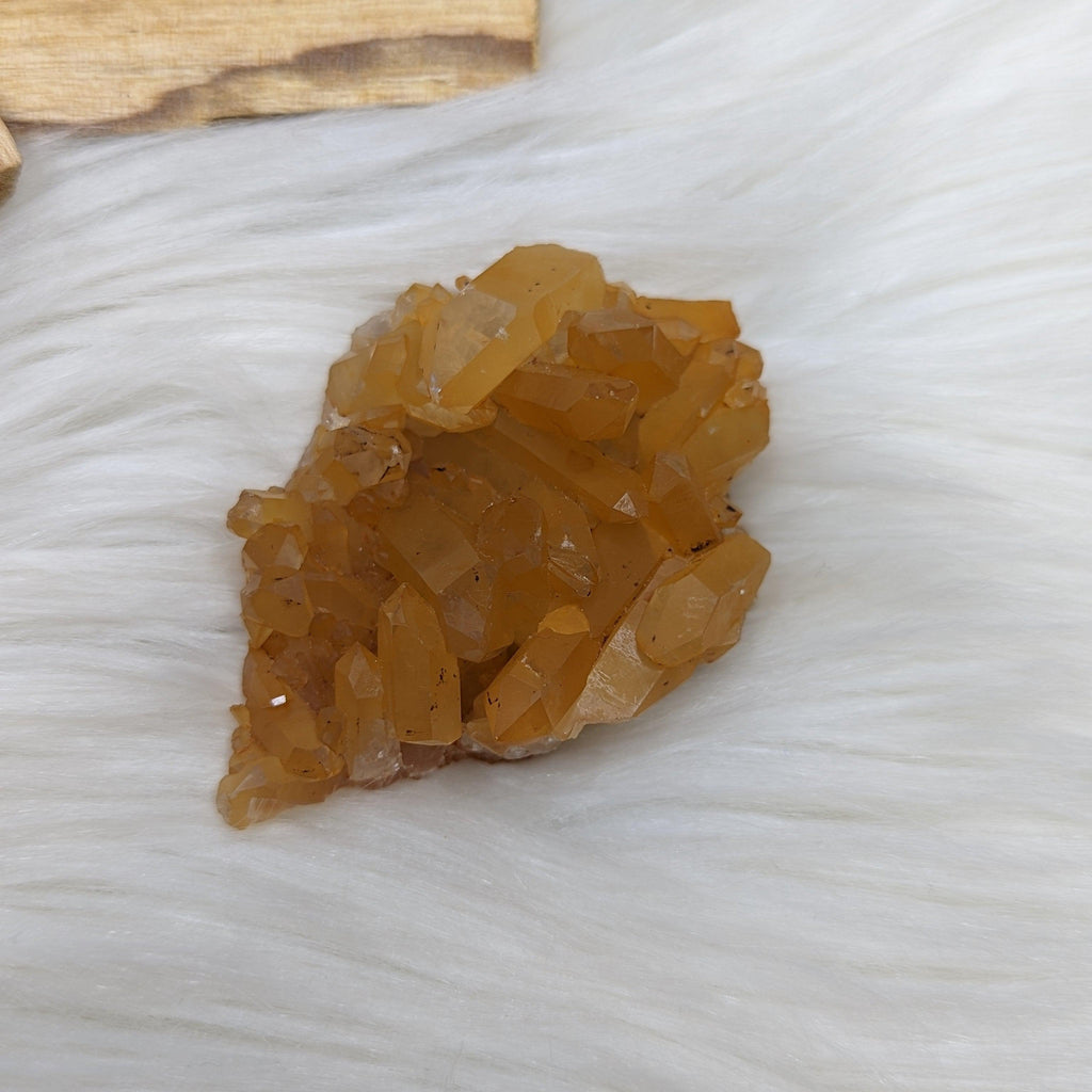 Sweet Tangerine Quartz Cluster Inner Child Healing Sacral Chakra H Earth Family Crystals