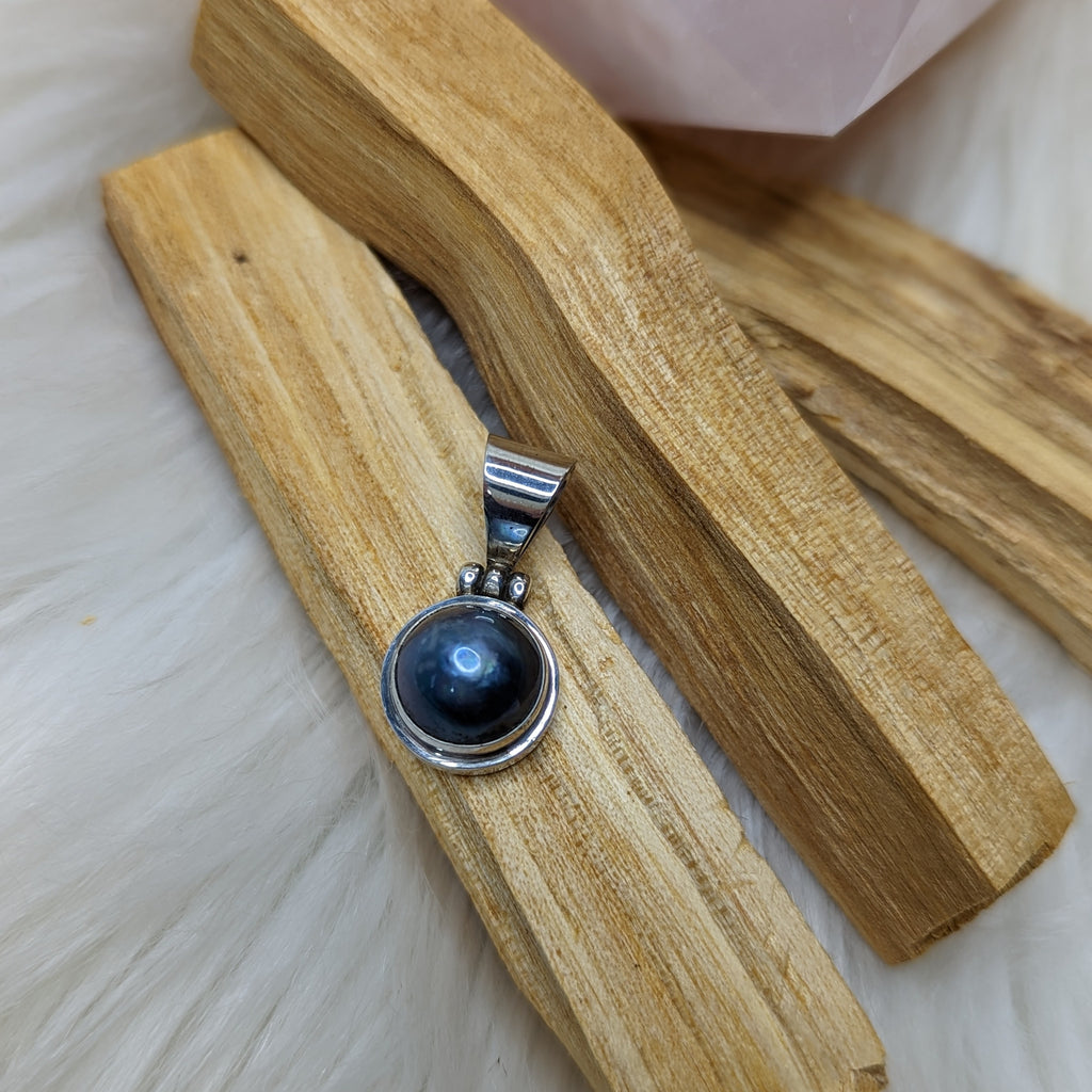 Dainty and Cute Hematite Pendant ~ Silver Chain Included - Earth Family Crystals