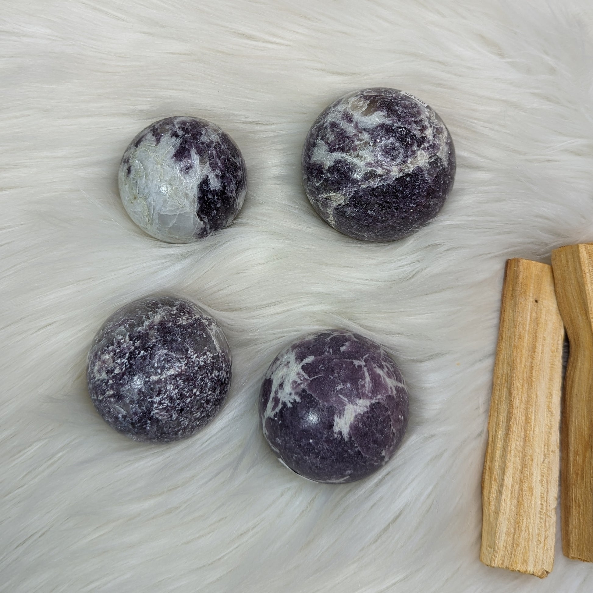ONE Calming, Sparkling Lepidolite Sphere ~ Size 2 - Earth Family Crystals