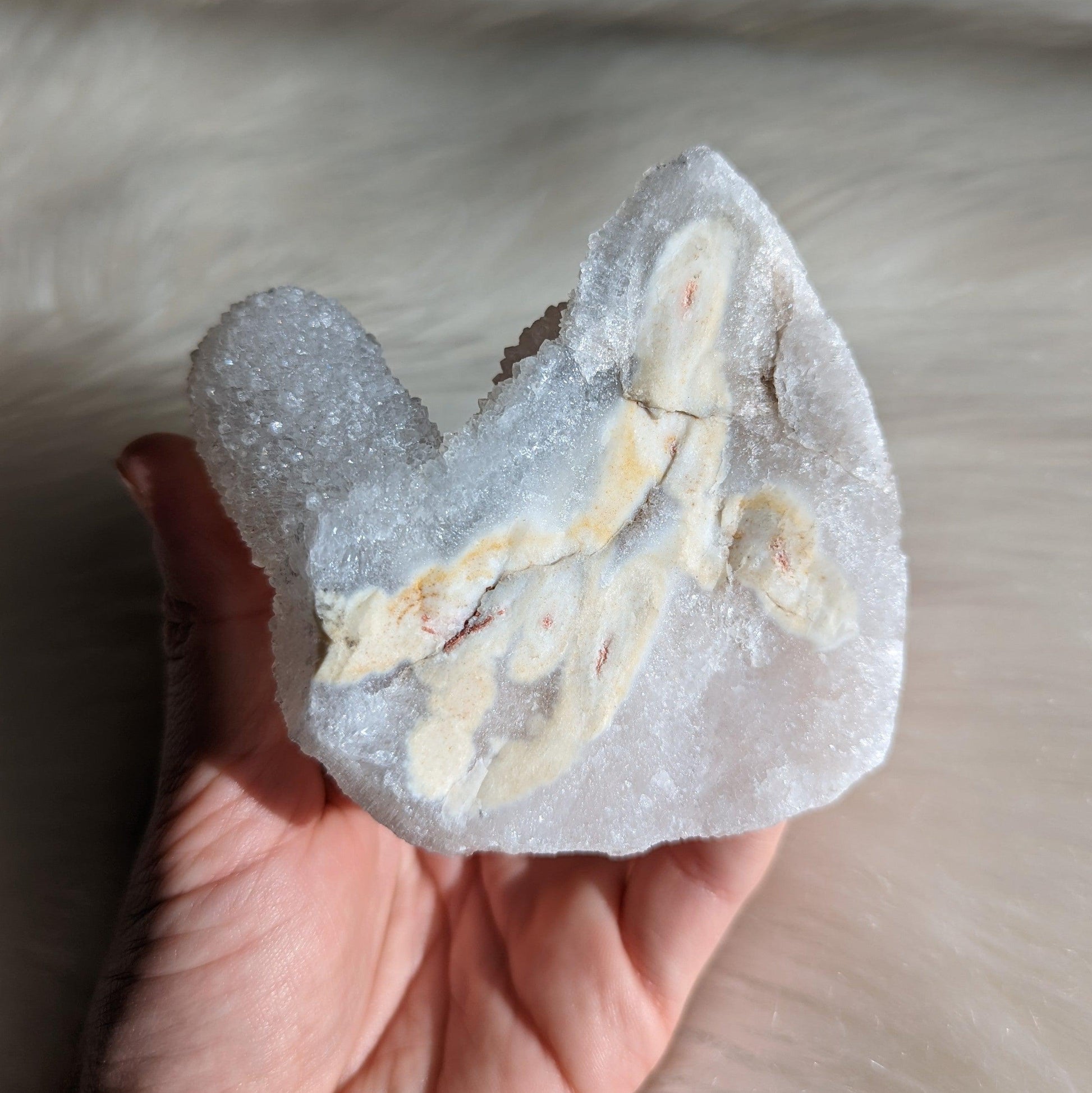 Frosty and Shimmering Chalcedony Stalactite Specimen #3 - Earth Family Crystals
