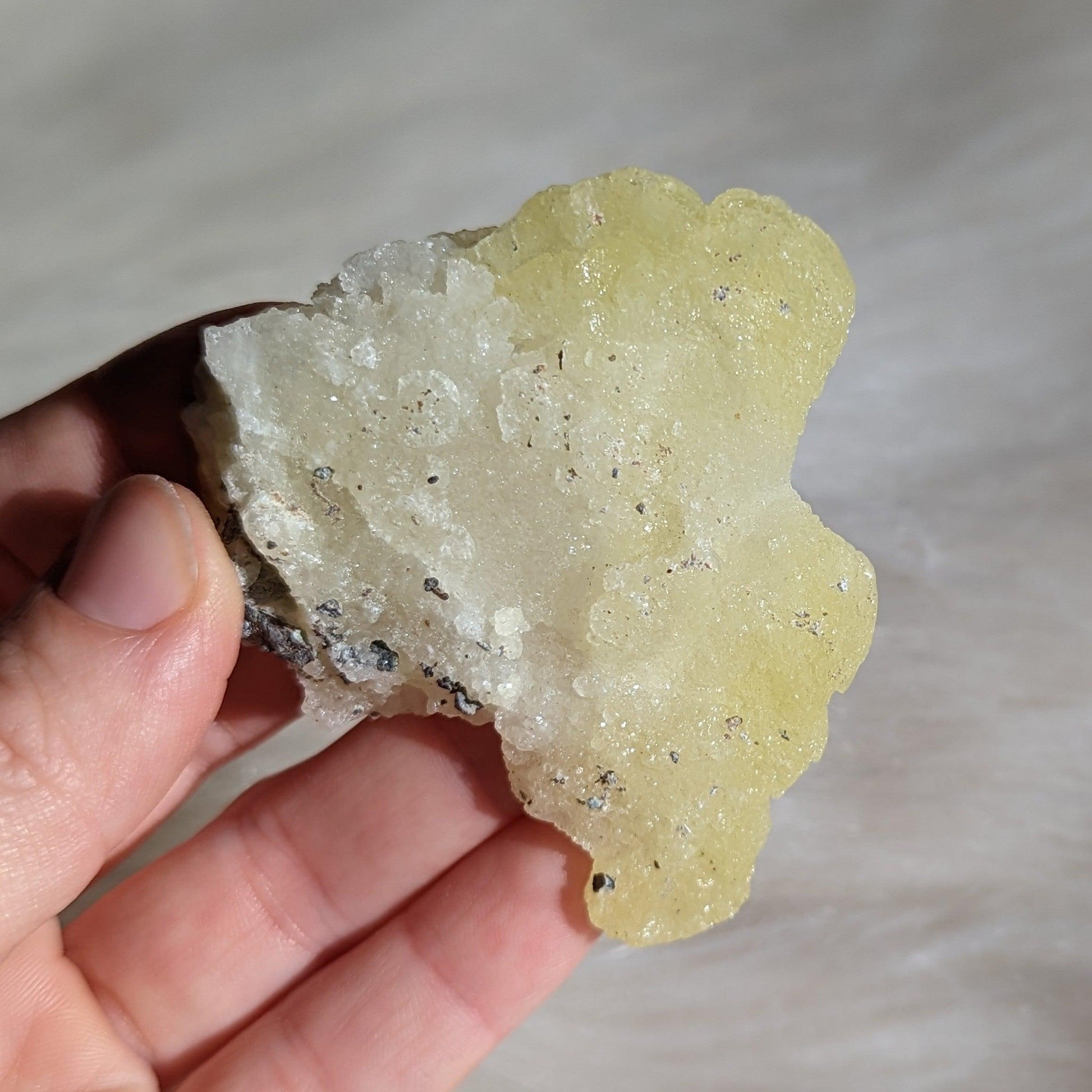 Vibrant Yellow Brucite Specimen #2 - Earth Family Crystals
