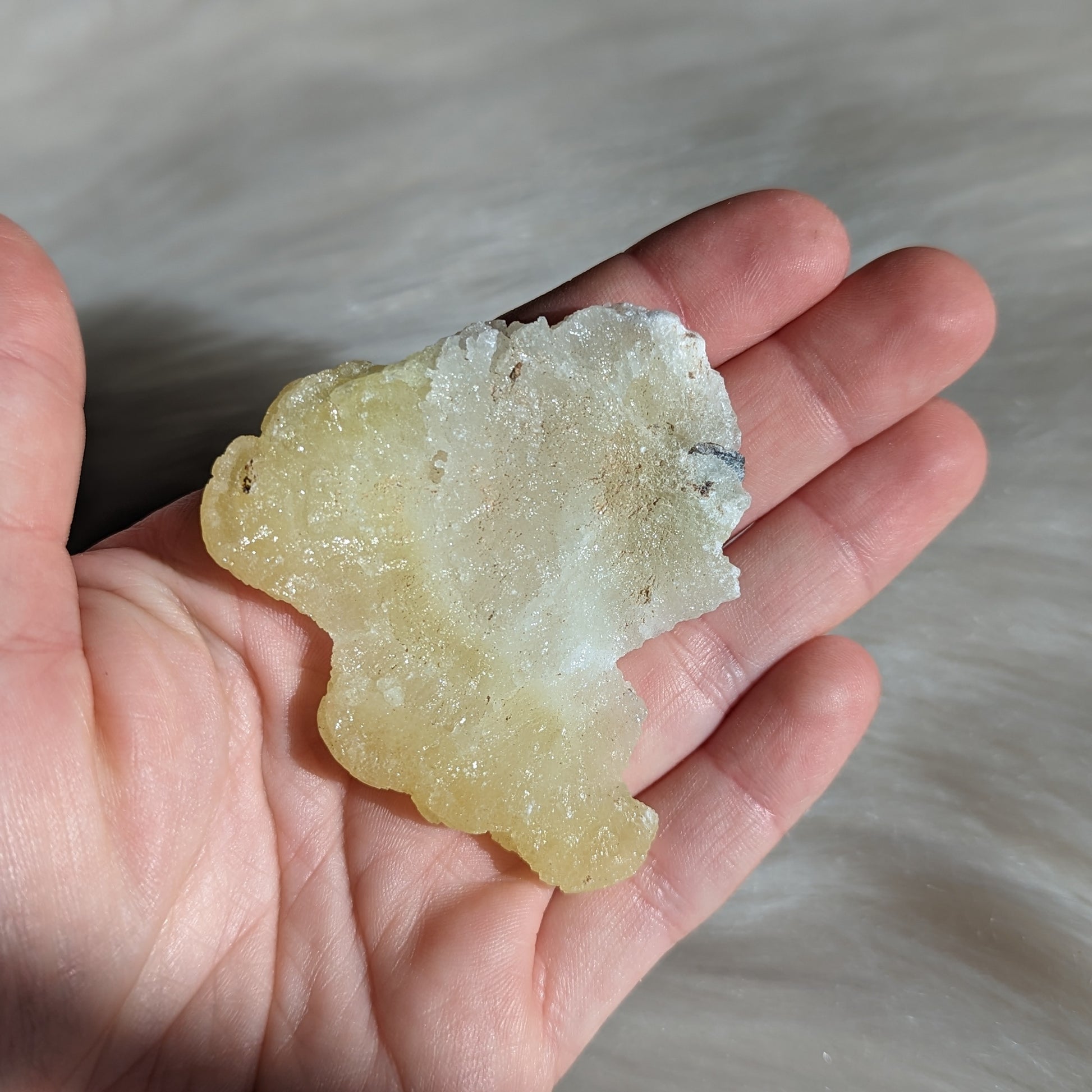 Vibrant Yellow Brucite Specimen #2 - Earth Family Crystals