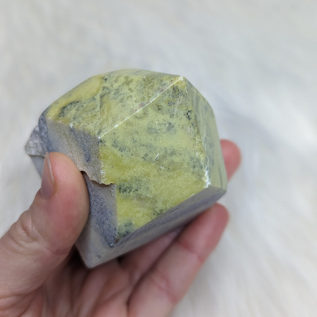 Lovely Green Serpentine Polished Point Carving (One) - Earth Family Crystals