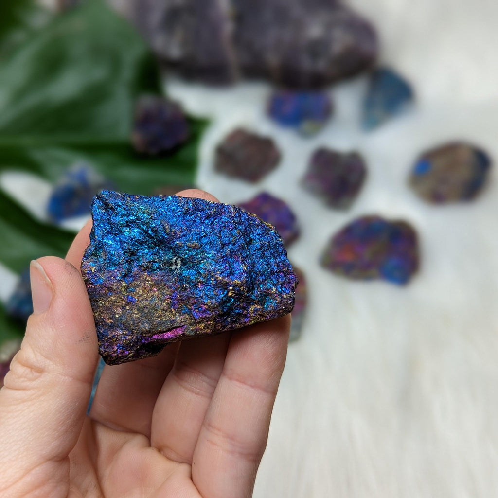 GORGEOUS COLORS Chalcopyrite from Mexico ~ Sets of  6 - Earth Family Crystals