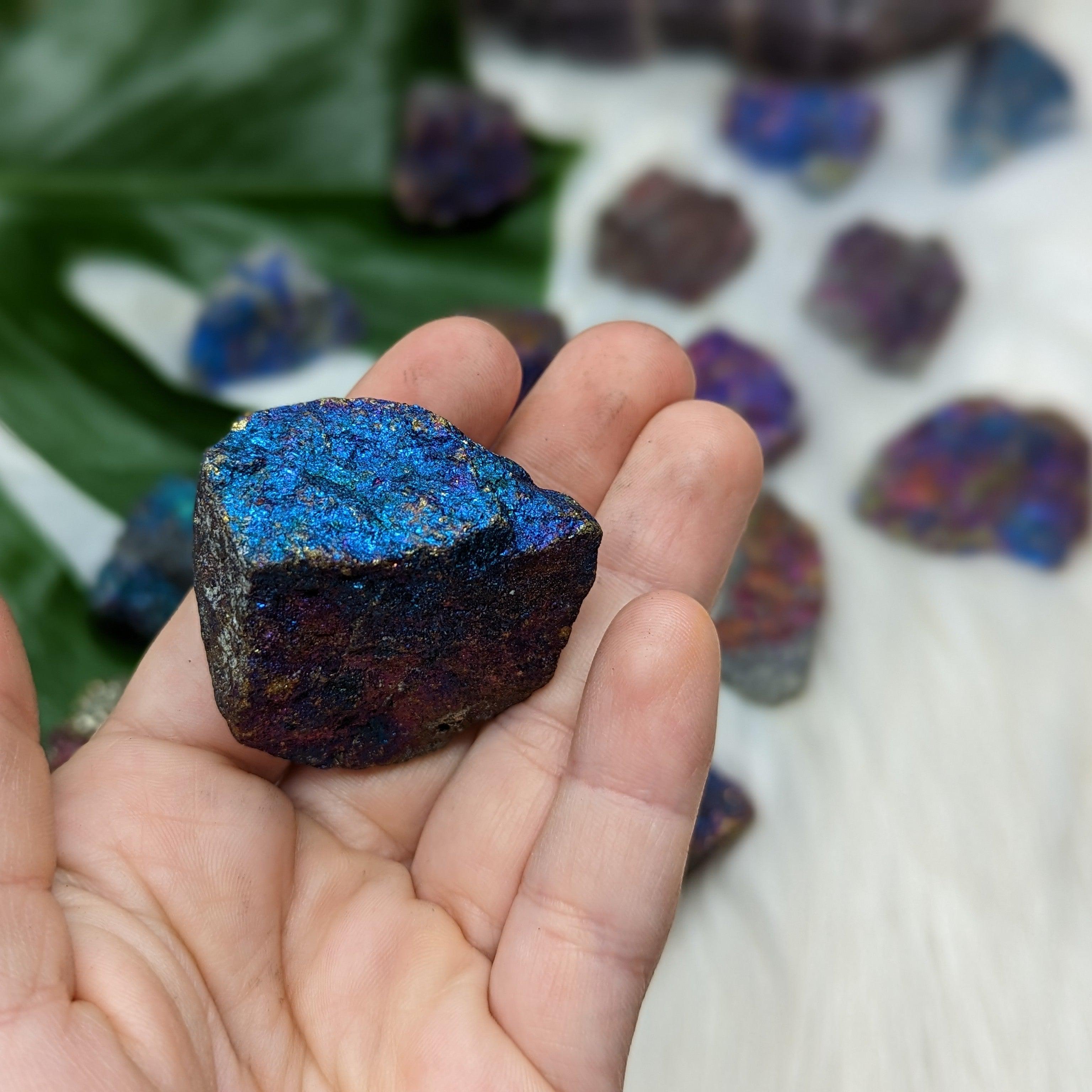 GORGEOUS COLORS Chalcopyrite from Mexico ~ Sets of  6 - Earth Family Crystals