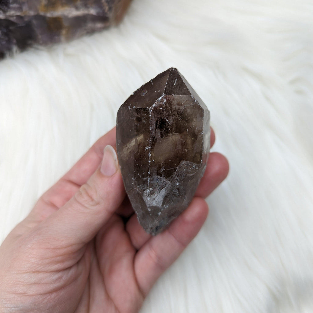 Smoky Quartz Rough Point from Zambia ~ Protective and Grounding ~ - Earth Family Crystals