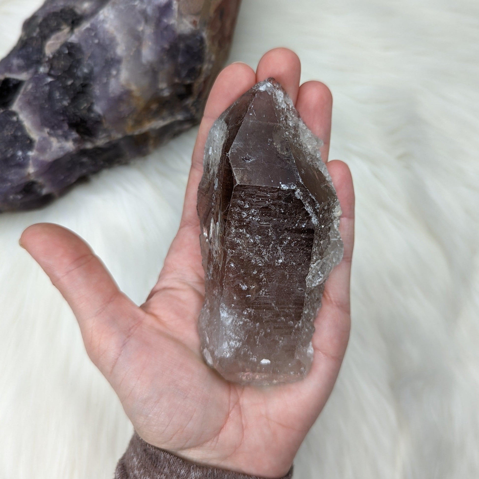 Smoky Quartz Rough Point from Zambia ~ Healing and Stabilizing ~ - Earth Family Crystals