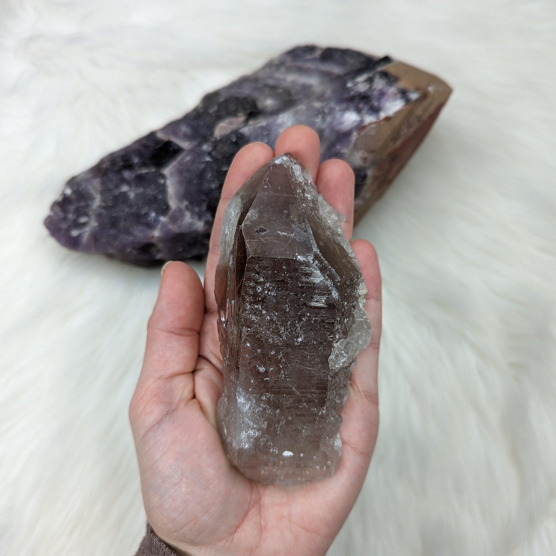 Smoky Quartz Rough Point from Zambia ~ Healing and Stabilizing ~ - Earth Family Crystals
