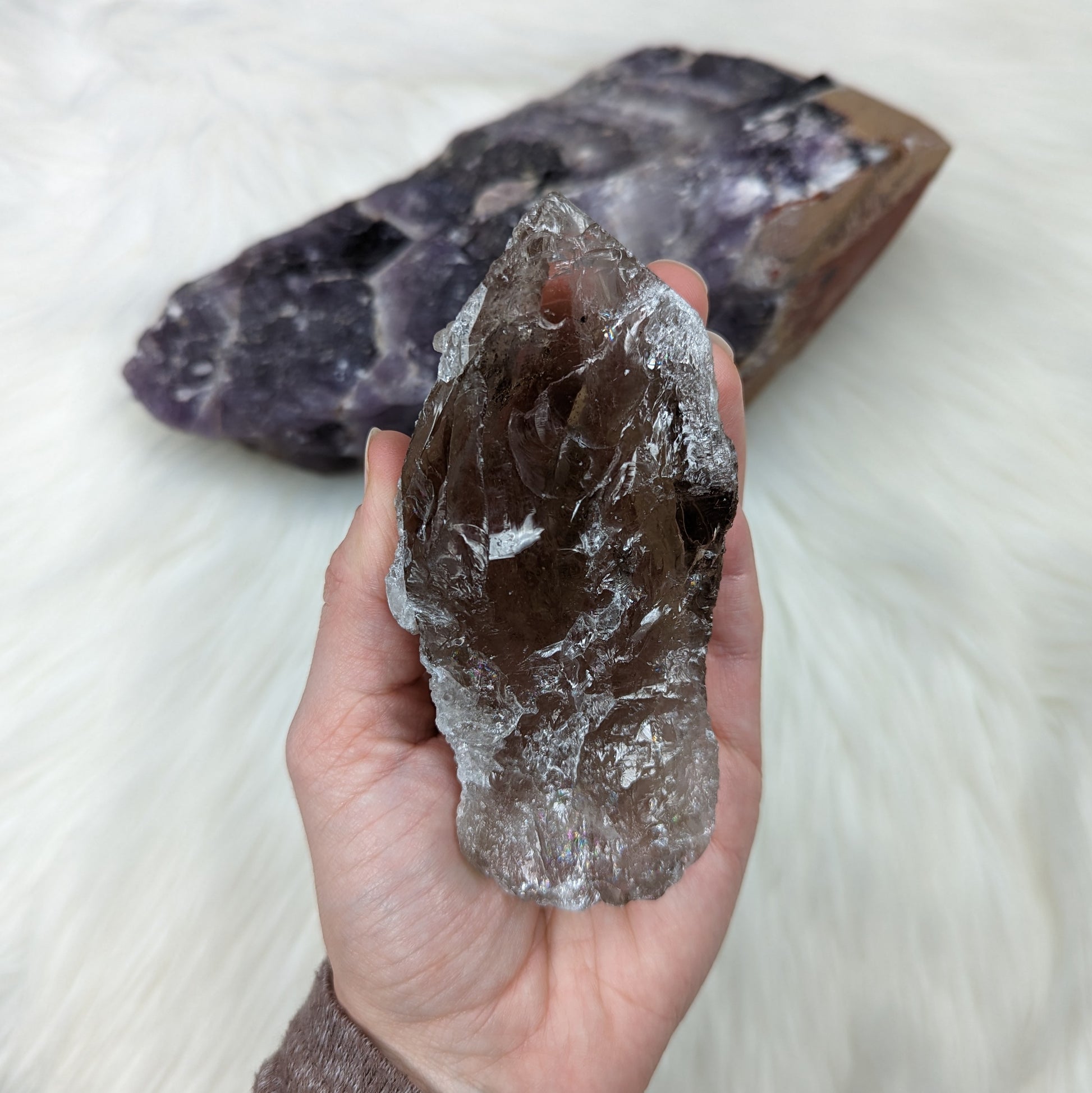 Smoky Quartz Rough Point from Zambia ~ Healing and Stabilizing ~ - Earth Family Crystals