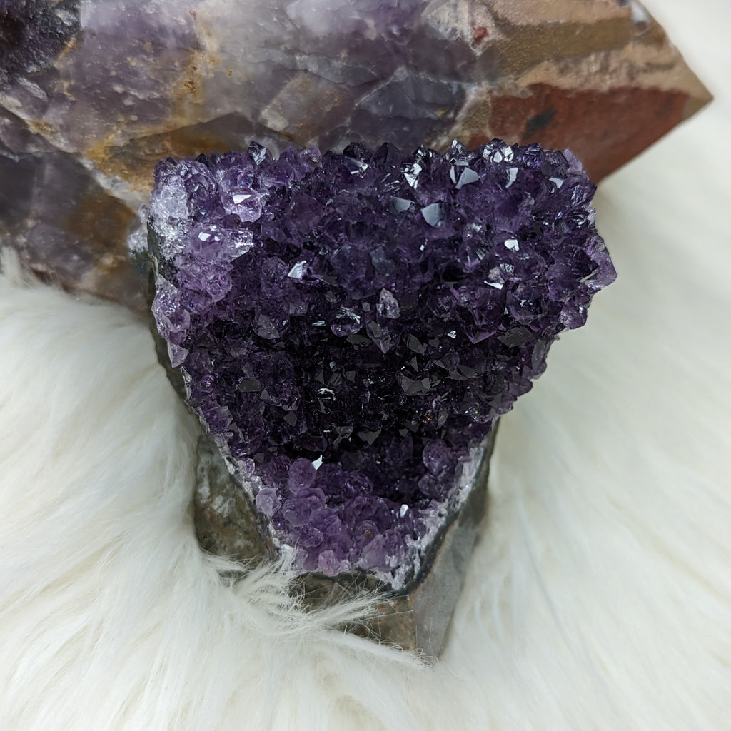 Dazzling Amethyst Cluster ~ Amazing Sparkle and Shimmer! - Earth Family Crystals